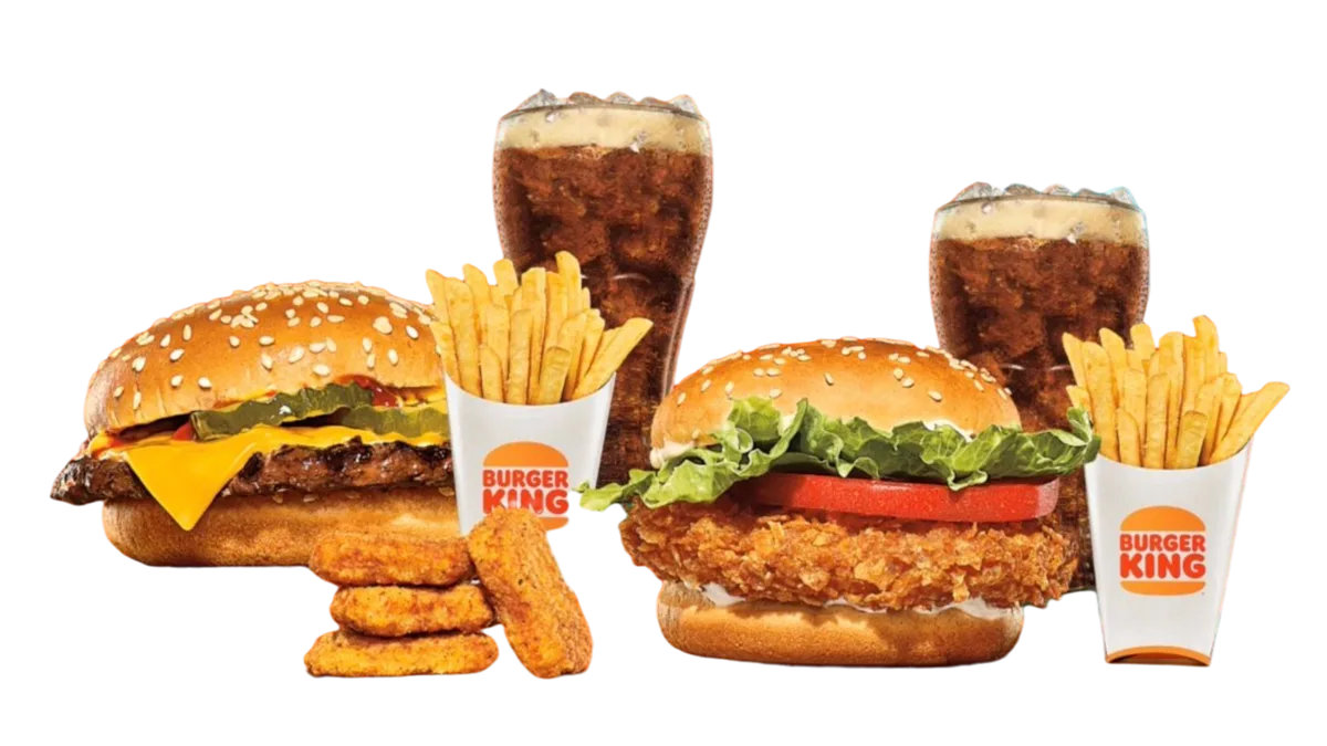 Cheeseburger Meal + Crispy Chicken Meal + 4x Nuggets