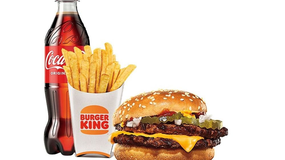 Double Cheeseburger Menü