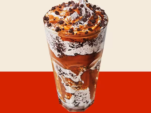 Shake Doce de Leite com Farofa Cookies