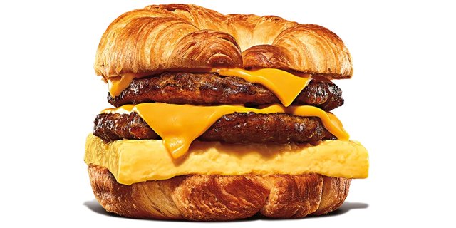 Double Sausage, Egg and Cheese Croissan'Wich