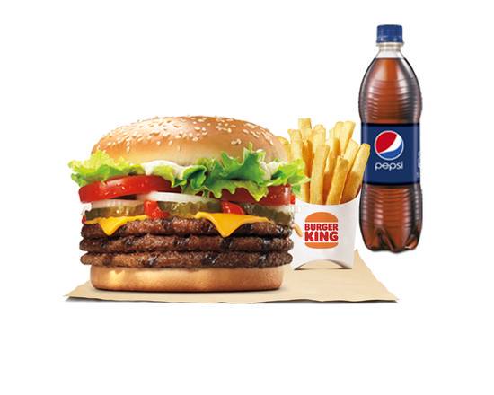 Combo Whopper Triple con Queso