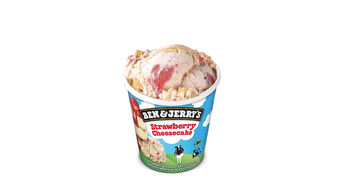 Ben and Jerry's Strawberry Cheesecake