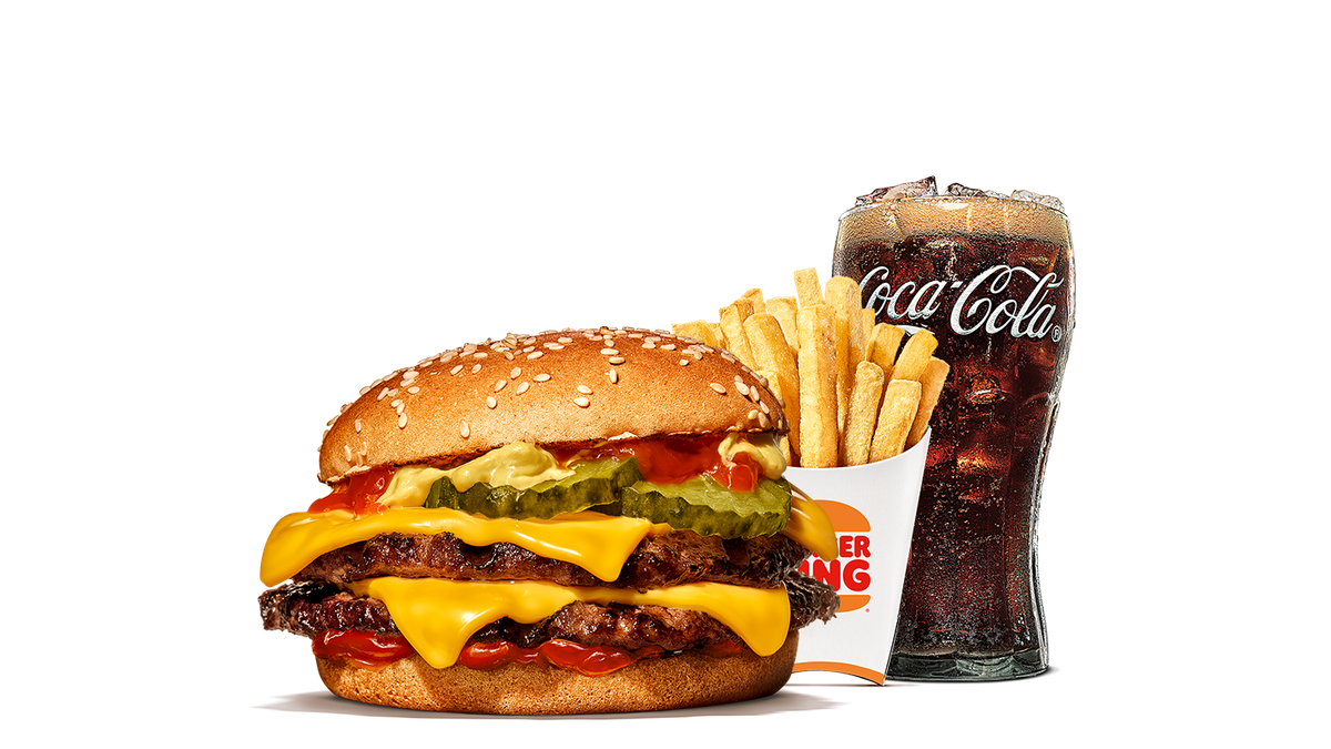 Double Cheeseburger King Menü