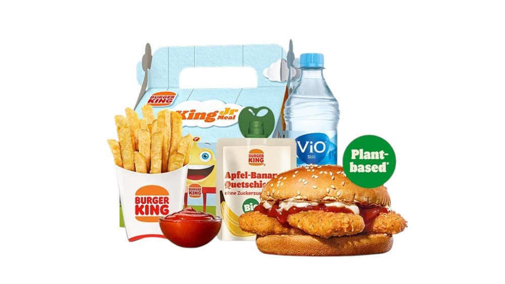 King Jr. Meal Plant-based Ketchup Nugget Burger