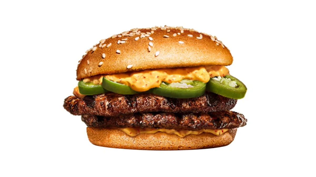 Plant-based* Double Chili Cheese Burger