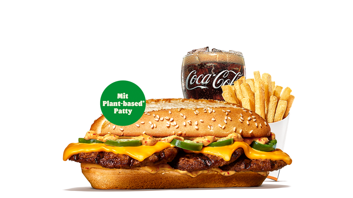 Plant-Based X-tra Long Chili Cheese King Menü