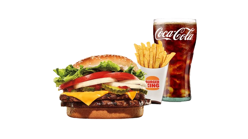 Topelt Whopper  juustuga eine