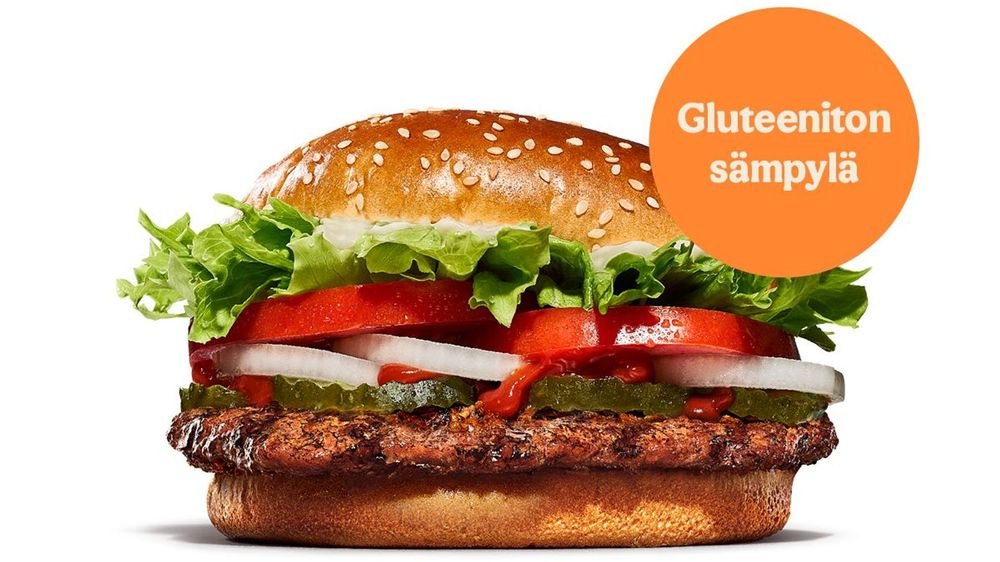 WHOPPER gluteenittomalla sämpylällä