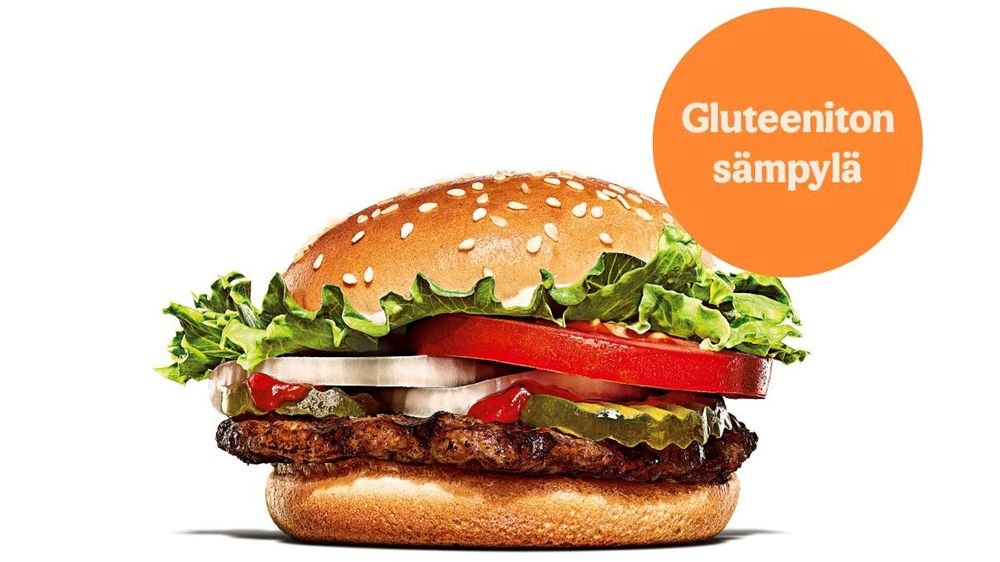 WHOPPER Jr. gluteenittomalla sämpylällä