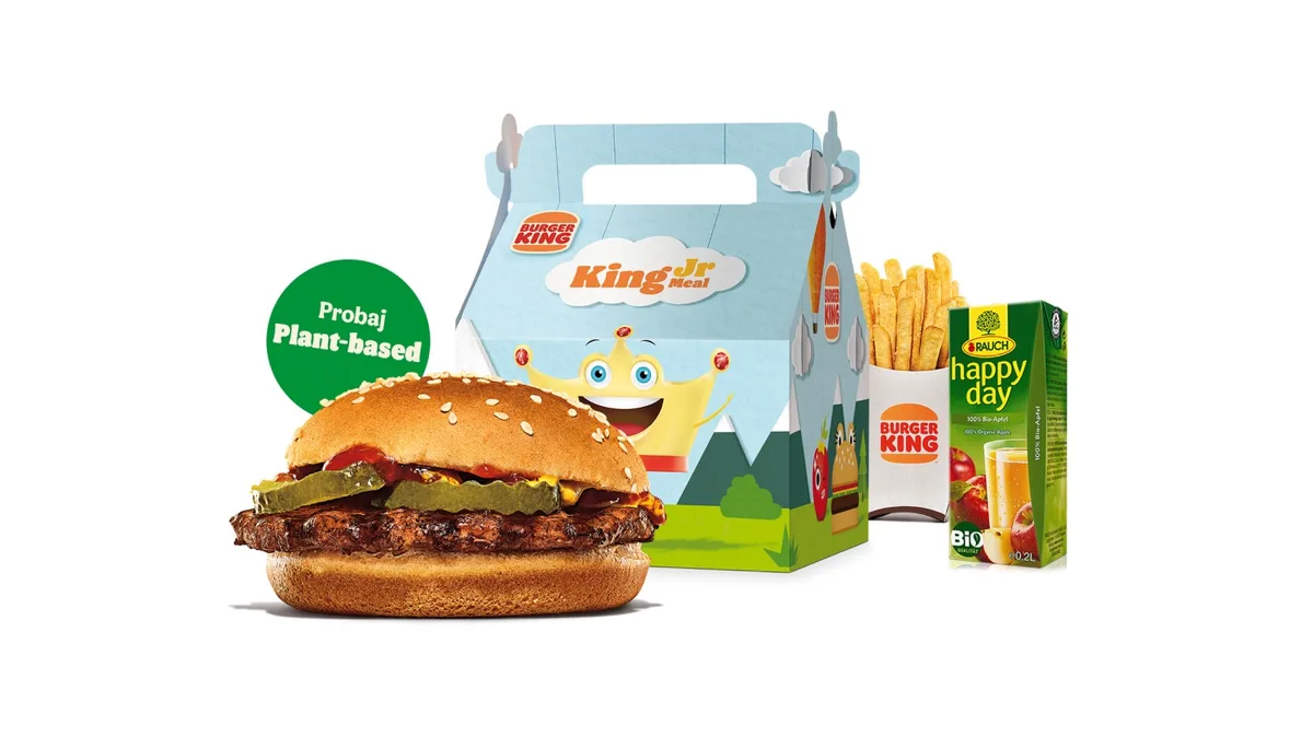 Plant-based Hamburger dječji menu