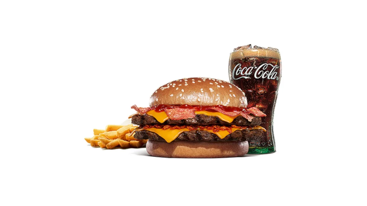 ダブルビーフ ビッグマウスインフェルノバーガーセット / Double Beef Big Mouth Inferno Burger Set