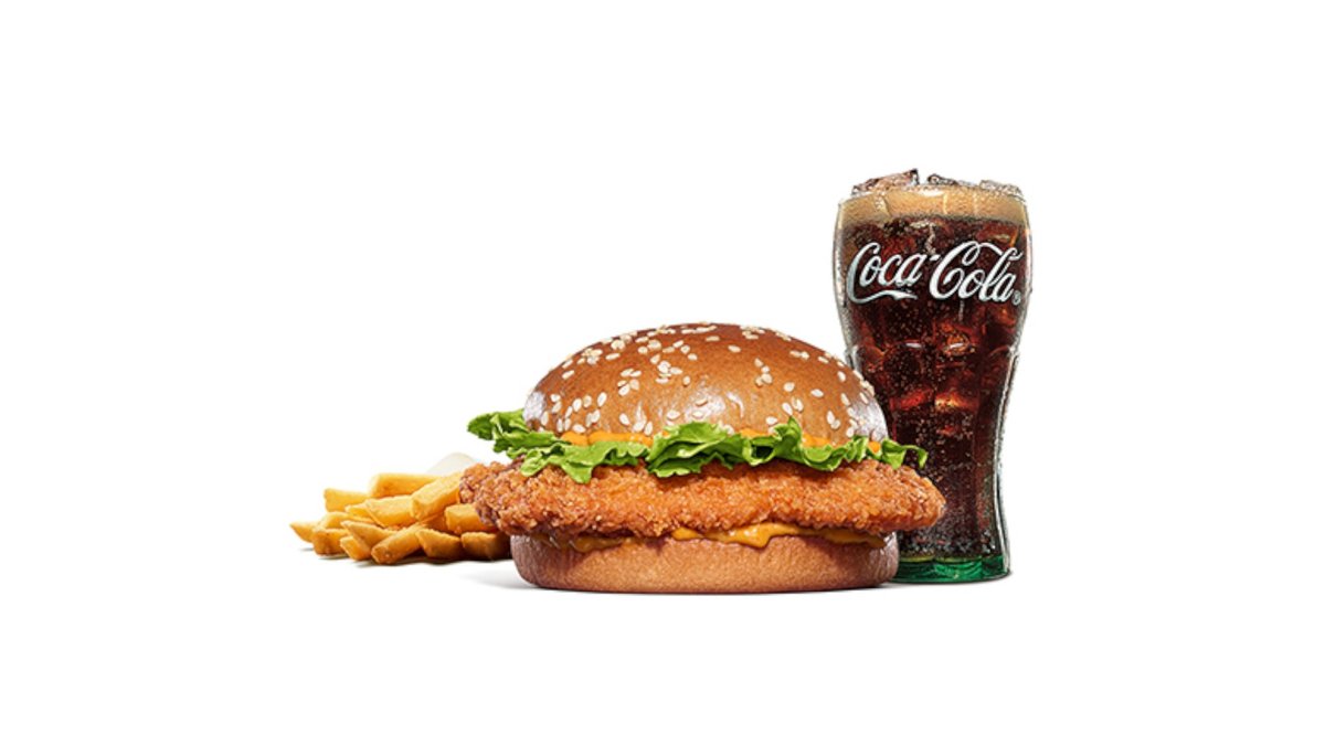 スパイシーマヨ スモーキーフライドチキンバーガーセット / Spicy Mayo Smoky Fried Chicken Burger Set