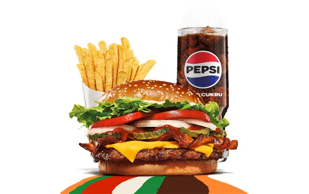Bacon and Cheese Whopper Zestaw