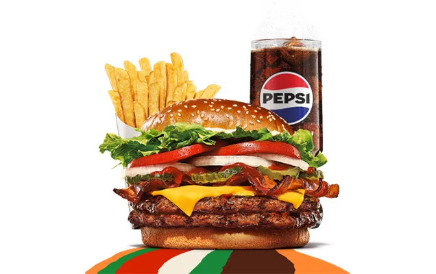 Double Bacon and Cheese Whopper Zestaw
