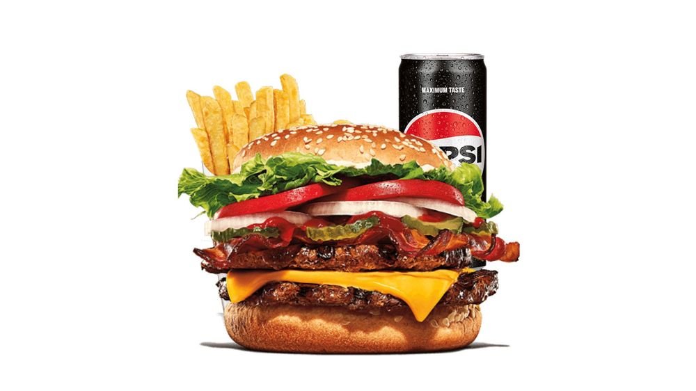 Double Bacon and Cheese Whopper Meal