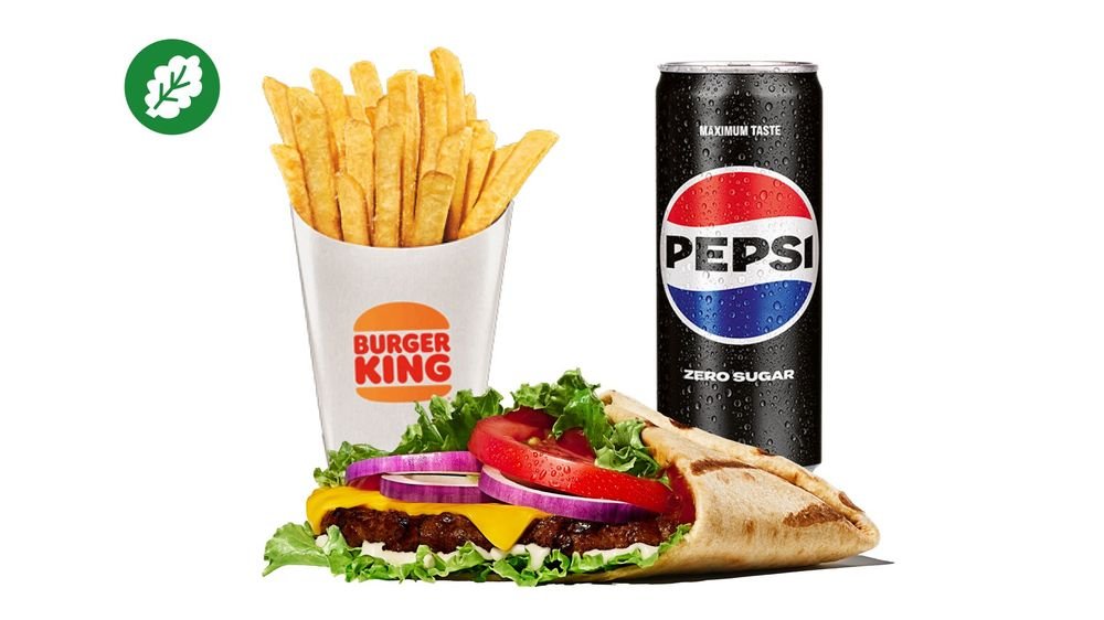 Plant-Based BBQ Whopper Tortilla Beef Meal