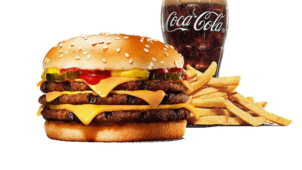Triple Cheeseburger Meal