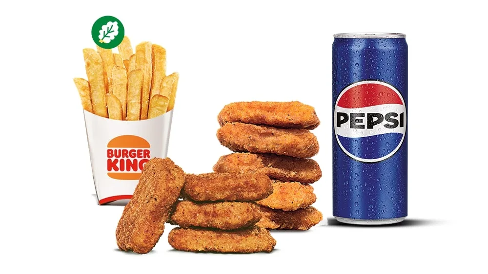 Plant - Based Nugetky 9ks Menu + 2 omáčky