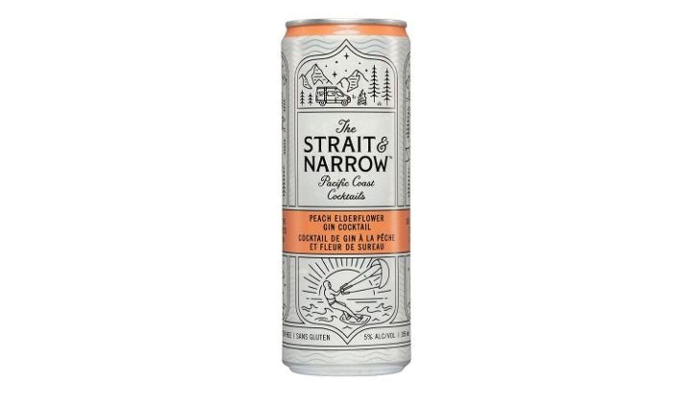 Straight and Narrow Gin Cocktail- PEACH ELDERFLOWER