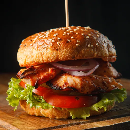 Tovuqli burger biftek
