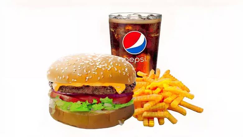 1. 1/4 Lb Super Cheeseburger Combo