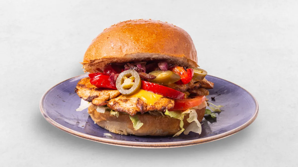 XL Mexican Chicken Burger