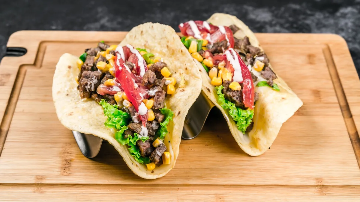 Beef taco