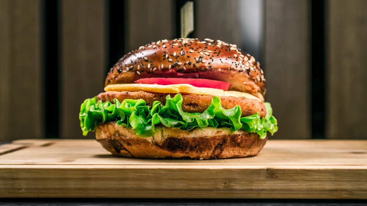 Boston fried chicken burger