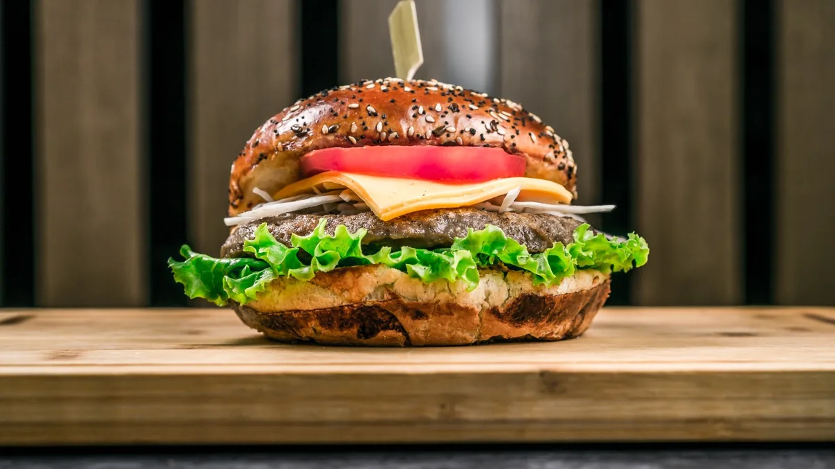 Cheddar burger