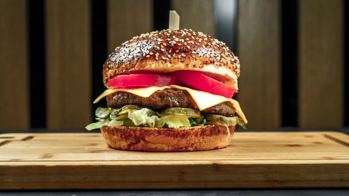 Irish black angus burger