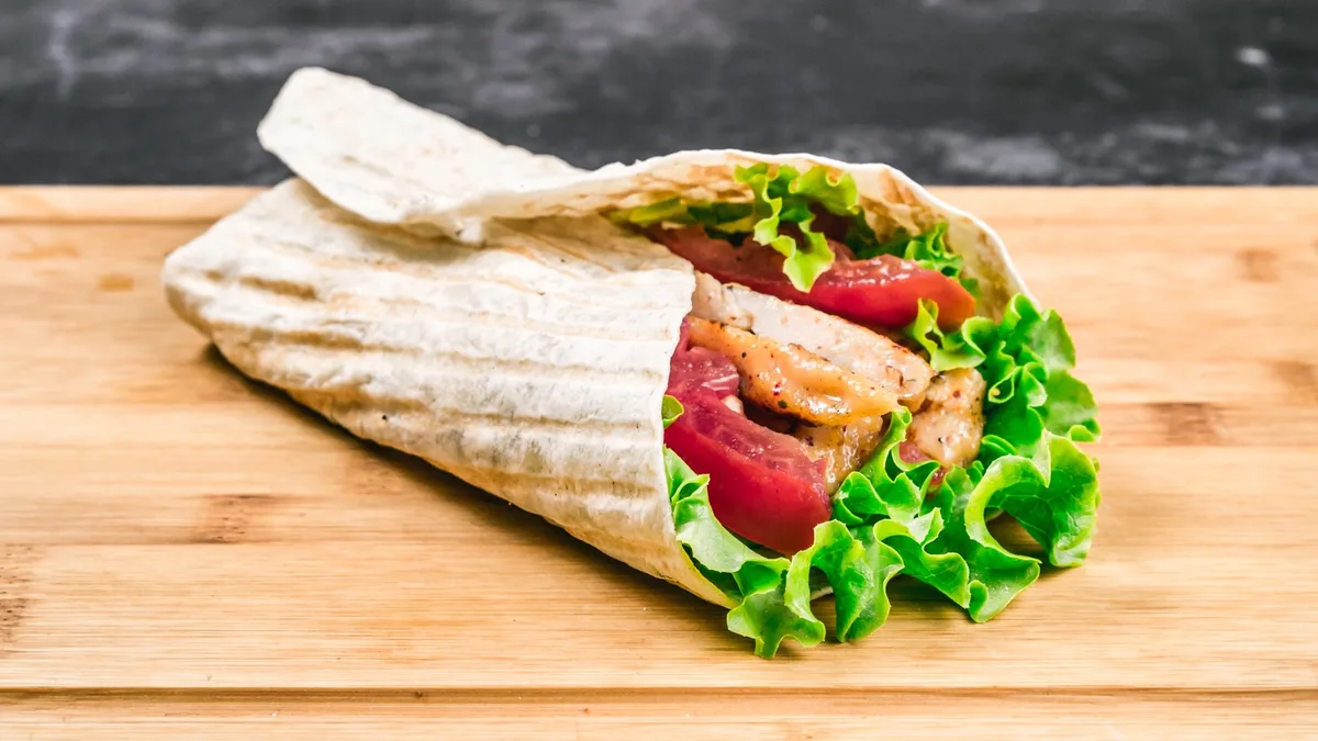 Wrap grill chicken