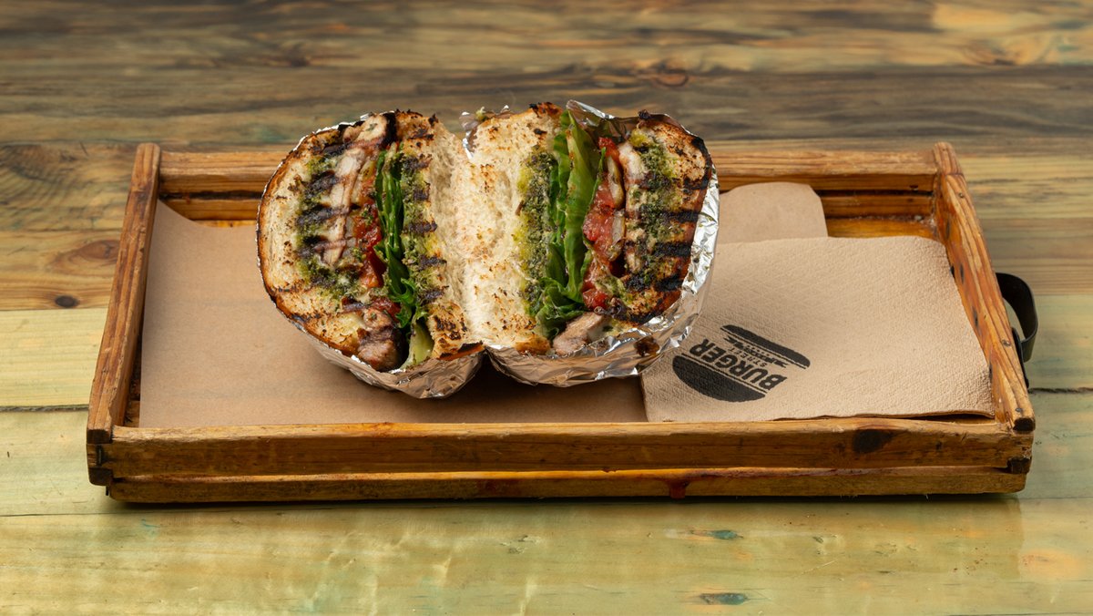 The Chicken Pesto Burger