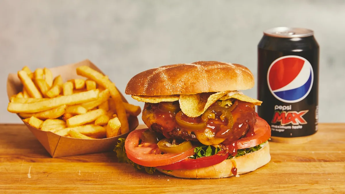 The Mexican burgermenu  + en valgfri gratis snack!