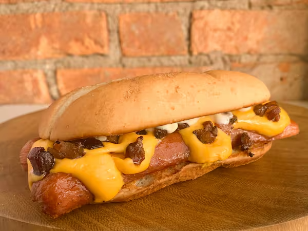 CHEDDAR E BACON DOG