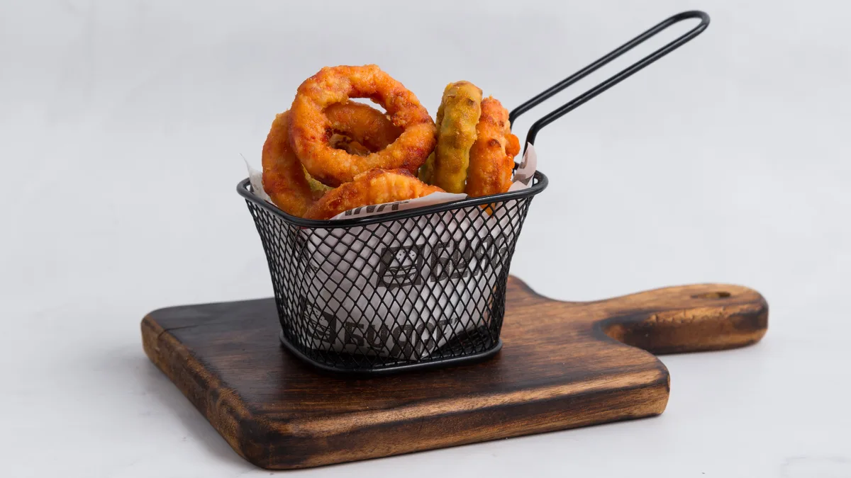 Cheese onion rings
