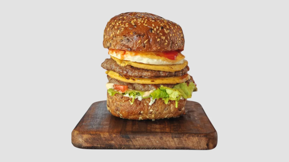 Triple chicken proteinski low carb burger
