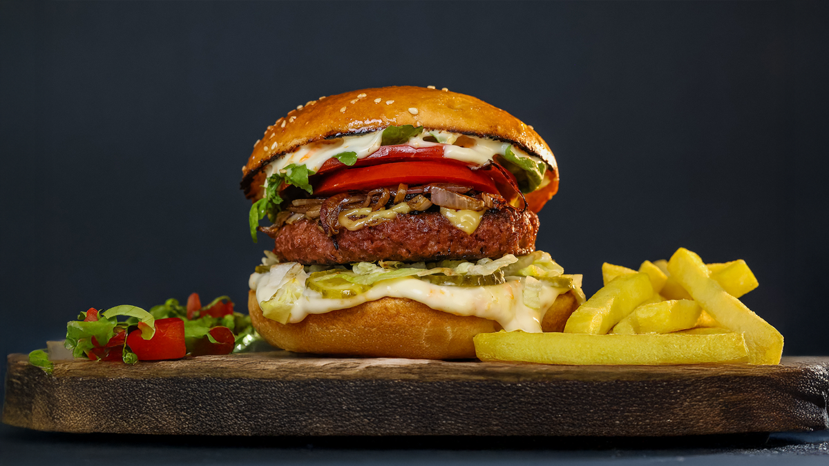 Greenburger + pomfrit