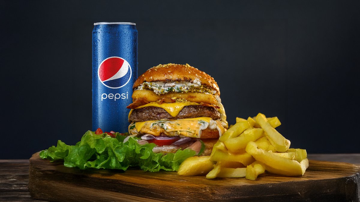 Pepsi + Pistaći and spanaći + pomfrit