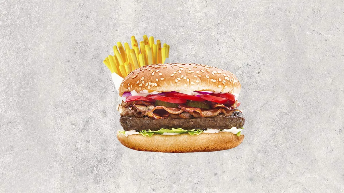 Menu Single Cheese burger