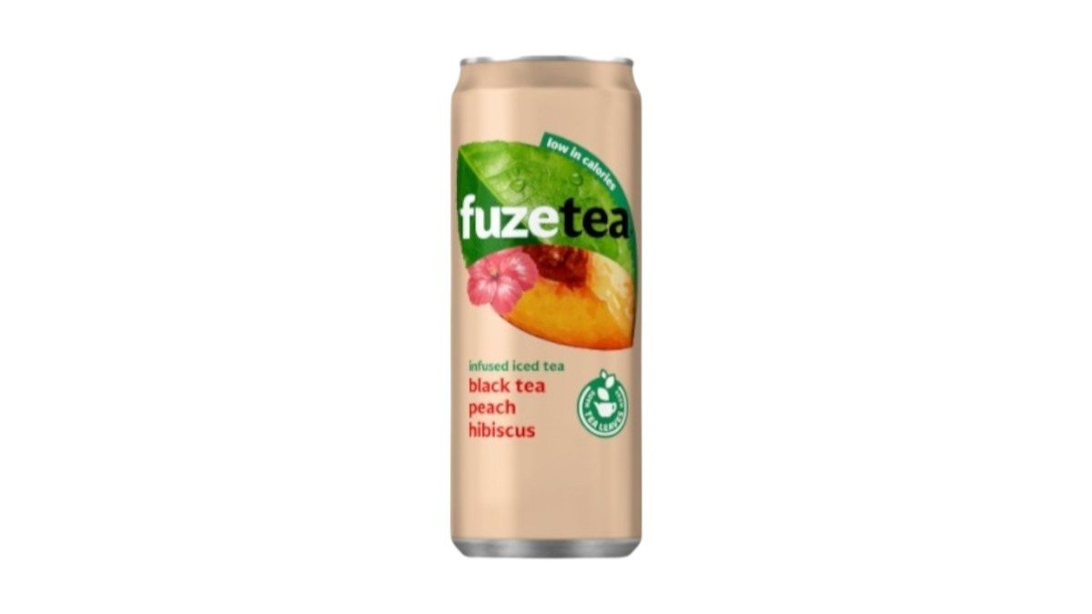 Fuzetea Black Iced Tea Peach Hibiscus Can 0.33l