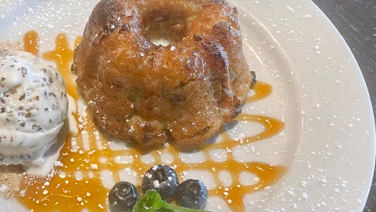 White Chocolate Banana Bread Pudding