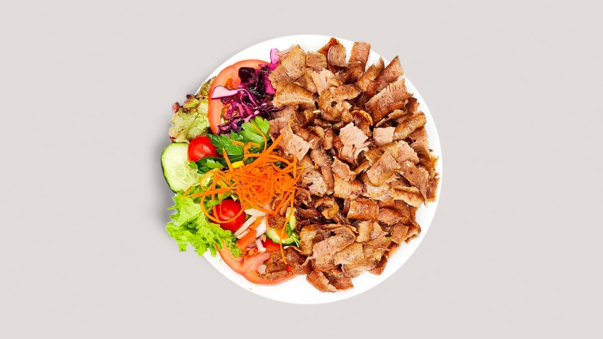34. Velký döner talíř se sýrem