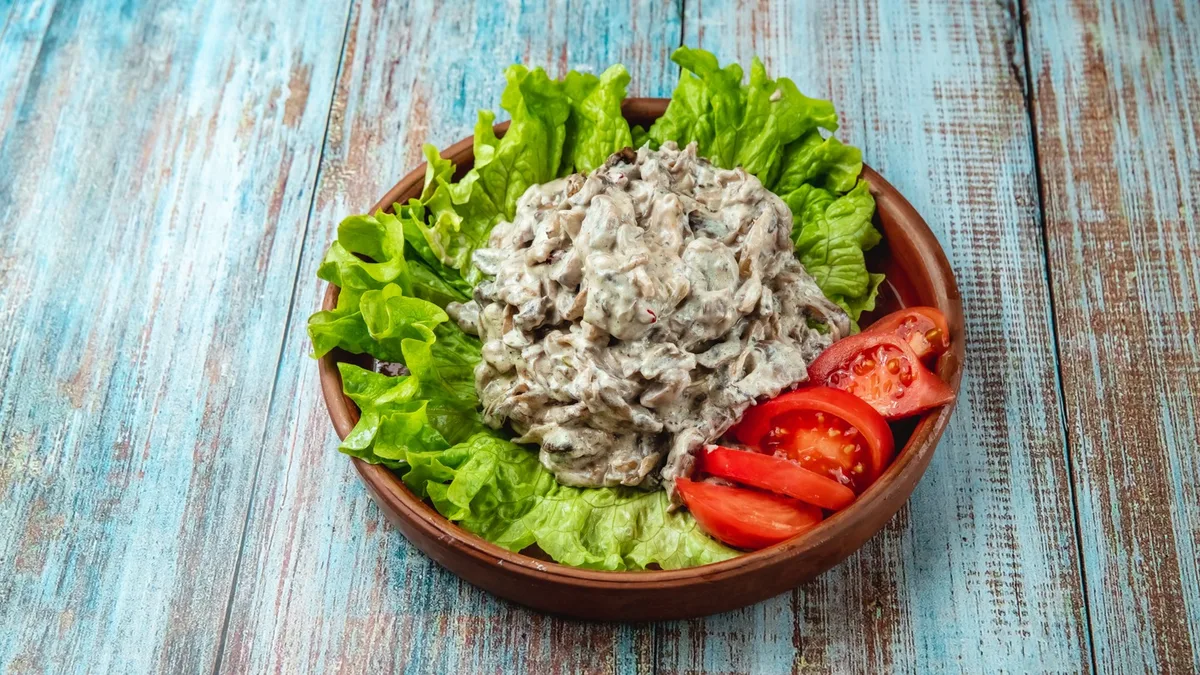 Ət Stroganoff + Kartof Fri