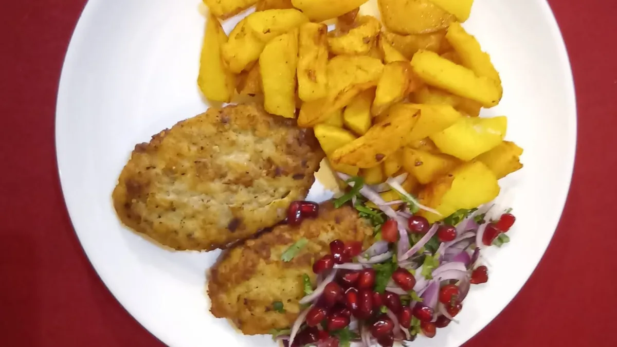 Toyuq Kotleti + Qarnir
