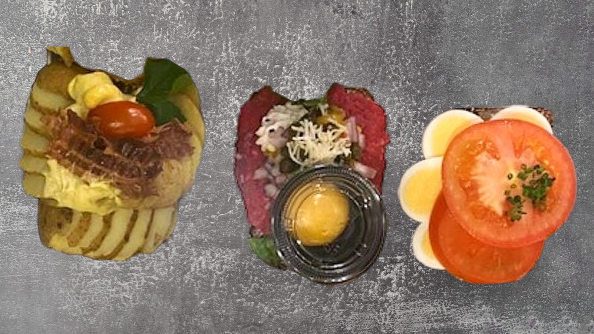 Håndværker smørrebrød (3 stk) Spar Min. Kr.59,-