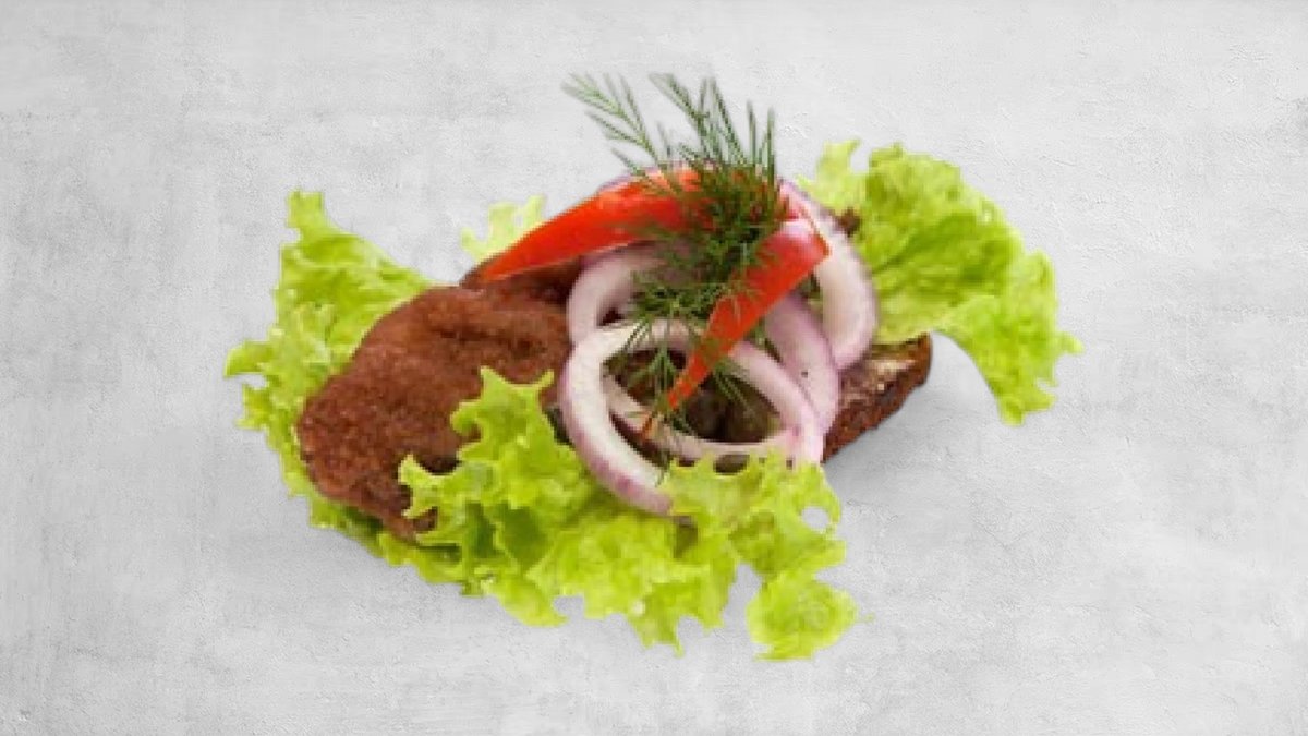 Smørrebrød med Stegt sild