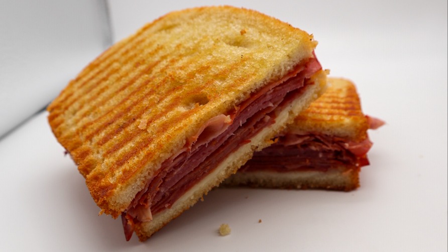Ham and cheese panini
