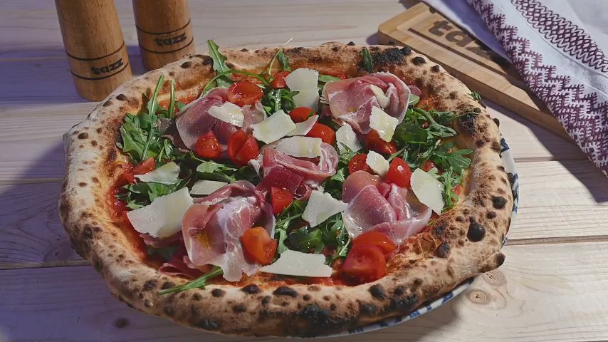 PIZZA PROSCIUTTO CRUDO E RUCOLA 500g