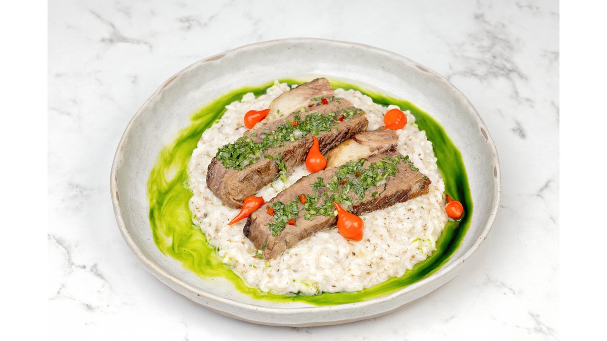 RISOTTO CU BRISKET ȘI SOS CHIMICHURRI 450g