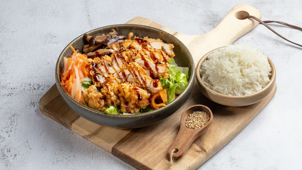11B. Kylling teriyaki donburi